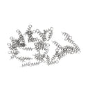50 Pieces Soft Worm Lure Baits Hook Pin Spring Fixed Lock Fishing Screw Needle