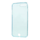 Crystal Housing Hybrid Back + Front Cover Case for iPhone 7Clear Blue
