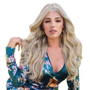 24 Inch Synthetic Curly Wig Heat Resistant Full Wigs Long Wavy Hair for Women Cosplay Daily Party,Loose Wave Fluffy Hairstyle