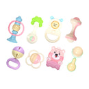 8PCS/SET Baby Rattles Teether Toy Baby Newborn Toddler Infant Developmental Toys Multi-Color A