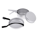 5pcs Portable Camping Cookware Mess Kit Cookset for Hiking Backpacking Lightweigh durable Pot Pan