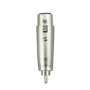 XLR Female to RCA Male Socket Adapter Gold Balanced Cable Plug
