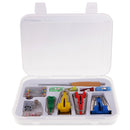 11 Pieces Fabric Bias Tape Maker Kit for Sewing Quilting Awl and Adjustable Binder Foot Pin Awl Clip in Case