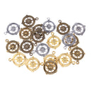 20pcs DIY Compass Pendant Vintage Charms Jewelry Handmade Craft Accessories