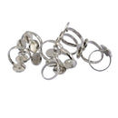 10 Pieces Ring Pad Bases 12mm Cabochons diy Ring Making Jewelry Making Crafts