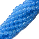 8mm Loose Beads Jewelry Making Strand 15 Inch - Sky Blue