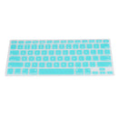 Dustproof Keyboard Gel Silicone Cover Skin for Macbook Pro 13'' - 17'' Desktop Blue