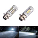 1 Pair 6000K H6 80W Motorcycle White LED Headlights Fog Lamp Bulbs