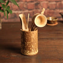5Pieces Bamboo Tea Strainer Tea Bucket Tea Spoon Kit Kung Fu Tea Ceremony