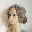 Wedding Bridal Party Birdcage Face Veil with Headband Headdress Fascinator