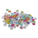 100 Pieces Dots Printed Round 2 Holes Wooden Buttons for Sewing DIY Craft 13mm