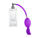 35ml Vintage Crystal Glass Atomizer Perfume Bottle Spray Purple Lady Gift