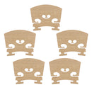 5PCS Maple Wood Violin Bridge for 4/4 Full Size Violin Replacement Durable