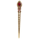 Women Retro Style Ancient Chinese Hair Stick Pin Clip Fashion Accessory Purple