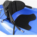 Deluxe Padded Kayak Canoe Boat Dinghy Seat Adjustable Backrest with Back Bag