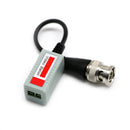 Easy Installation CCTV BNC Video Balun Transceiver Cable 100x100x10mm Black