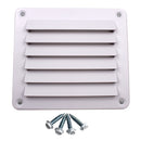 ABS Rectangular Louvered Vent For RV Boat Marine - 140mm X 125mm