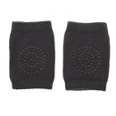 Pair Baby Knee Pads Anti Slip Crawl Knee Protector Baby Leg Warmer Deep Gray