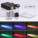 LED Light Source Illuminator Car Ceiling Fiber Optic Light with RGB Controller EU Plug 16W