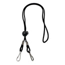 4x Adjustable Neck Lanyard Chain Strap Holder Black