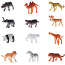 12-piece Plastic Wildlife Animal Models Educational Toy Party Bag Fillers
