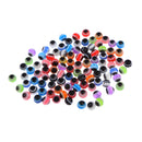 100pcs Plastic Safety OVAL DOLL EYES Acrylic Eyeball DIY Making Plush Bear Soft Toy 4mm
