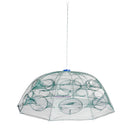 10 Sides 20 Holes Folded Fishing Net - Portable Folding Landing Net Fish Shrimp Cage Minnow Crayfish Crab Baits Cast Mesh Trap Fishing Tackle Tool