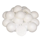 50 Piece 60mm White Half Round Solid Styrofoam Balls Craft Balls for Crafting, Modeling, DIY Painting, Christmas Party Decoration