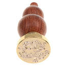 Initial Sealing Wax Seal Stamp with Wooden Handle for Post Decors My Friend