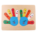 Montessori 1-10 Number Hand Jigsaw Puzzles Matching for Kids Educational Toy