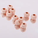 10Pcs 925 Rose Gold Lucky Loose Beads DIY Bracelet Jewelry Making Craft 5mm