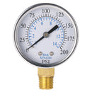 1/4'' NPT Connector Regulator Pressure Gauges For Air Water Oil Gas 0~200PSI