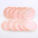Pieces of 10 Fashion Gold Dots Paper Plates Wedding Dinner Party Home Bar BBQ Tableware