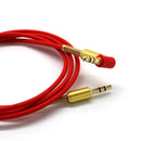 3.5mm Auxiliary Audio Jack to Jack Cable 90 Degree Right Angle for iPhone, iPod, iPad, Samsung,Smartphones & Tablets and Speakers,24K Gold Plated Male to Male 3FT Red