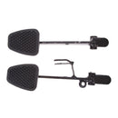 2 Pieces Black Brake & Throttle Pedal Peg Set for UTV Go Kart Accessories
