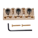 Golden Electric Guitar String Nut with Wrench Screws for Floyd Rose Tremolo Bridge 42.2mm
