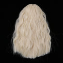 1/4 BJD Long Loose Wave Wig Hairpiece for Dollfie MSD DZ Dolls Clothes Decor Kits Light Gold