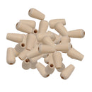 50 Pieces 10x18mm Natural Large Hole Wooden Water Drop Beads European Charms Spacer Loose Bead for Jewelry Making Craft DIY Beading Bracelet Necklace