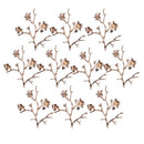 10 Piece Flower Alloy Crafts Buttons Embellishments for Bridal Wedding Decoration 4.5x4cm