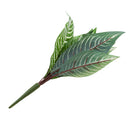 Artificial 10-Fork Calathea Makoyana Leaf Plants Silk Foliage Grass Green