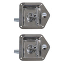 2pcs Car Truck Trailer Camp Stainless Steel Folding T Shape Handle Lock Tool Latch