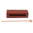 Wood Block with Striker Percussion Instrument for Kids Musical Toys
