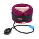 Adjustable Air Inflatable Cervical Neck Traction Device Pillow Brace Stretcher + Collar Set For Neck Shoulder Back Head Pain Soreness Relief
