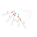 Flashers Mackerel Feather Hockeye Sea Lure Sea Hokki Rigs 5 Hooks