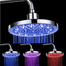 3-Color Changing LED Shower Top Thermal Color Changing Rain Circular Head Sprayer