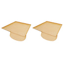 Pieces of 10 Graduation Cap Wooden Pieces Scrapbooking Embellishment DIY Craft
