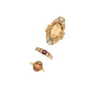 Set of 3 Pieces Vintage Gold Midi Mid Finger Rings Jewerly for Women Man