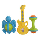 3pcs Baby Infant Handbell Rattle Cartoon Animal Tortoise Guitar Hand Shaking Bell Development Bed Stroller Crib Toys Gifts