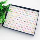 100 Pairs Mini Cartoon Cute Fruit Design Earrings Ear Stud Set Assorted Bulk