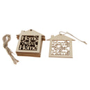 Pack of 10pcs Rustic Wooden Cutout DIY Craft Wooden Hanging Embellishments -Home Sweet Home